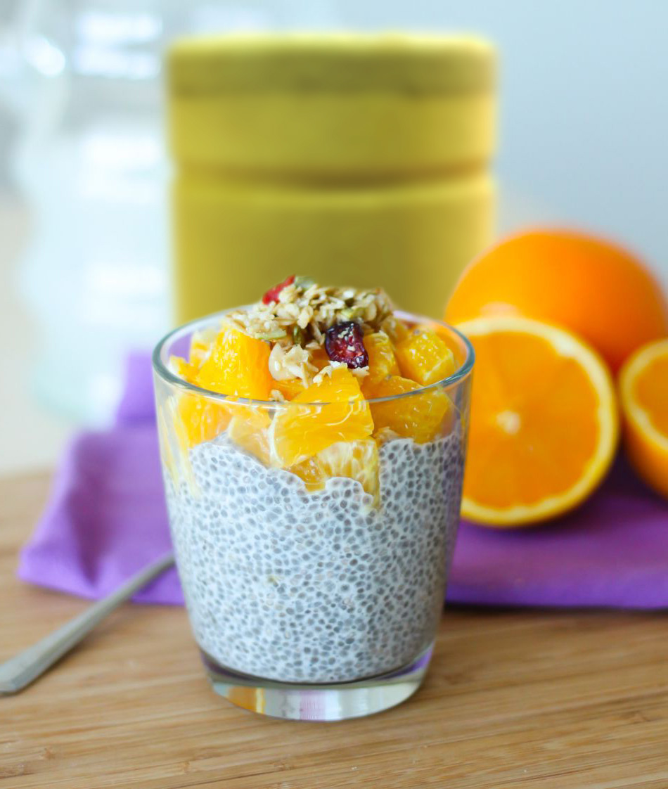 Narancsos, chia puding PRO-PRE Kefirből | PRO-PRE Joghurt
